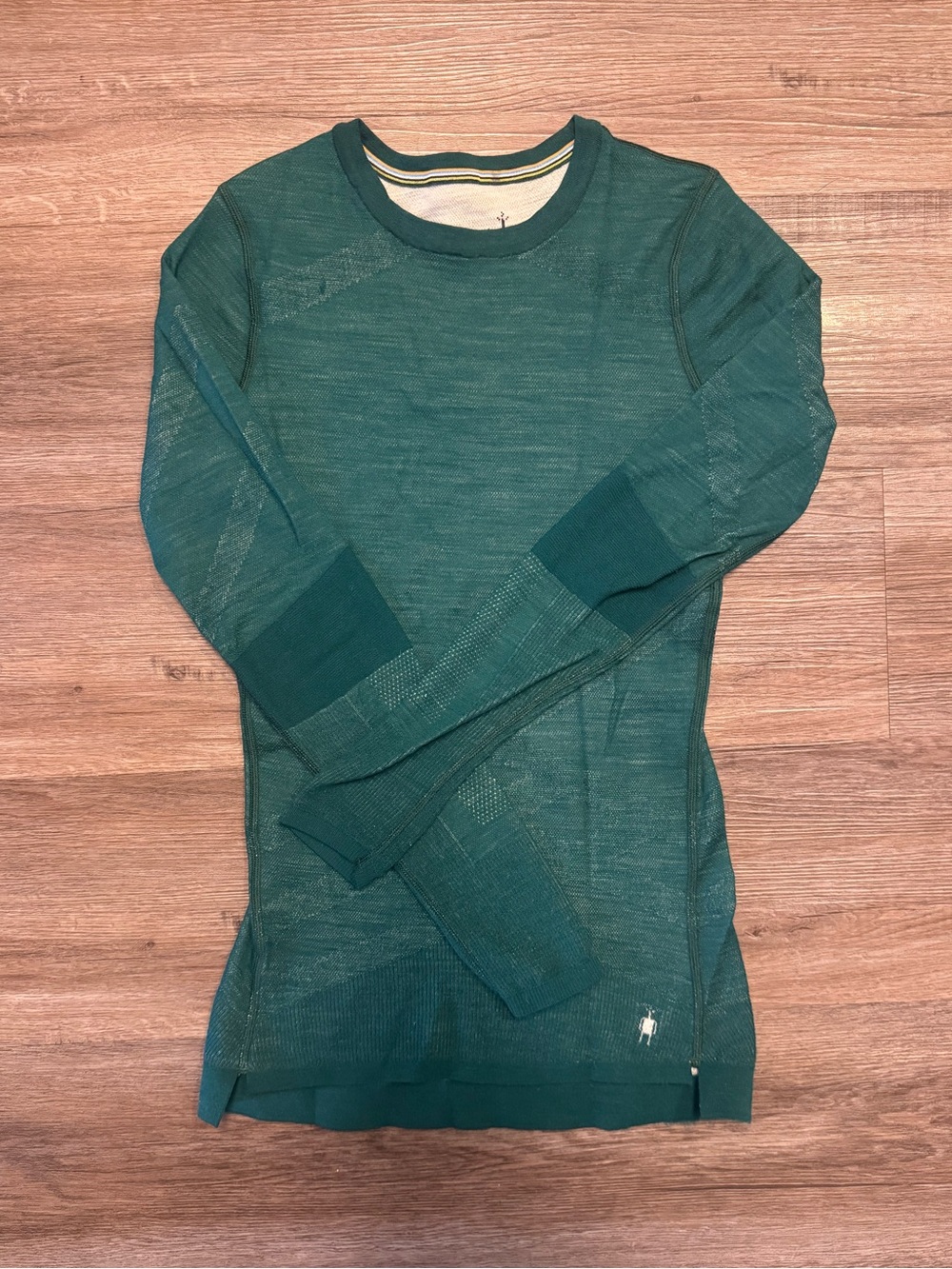 Smartwool Teal Long-Sleeve Pullover Size Small